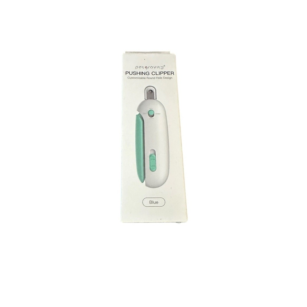 PET GRAVITY pushing cat nail clippers adjustable BLUE